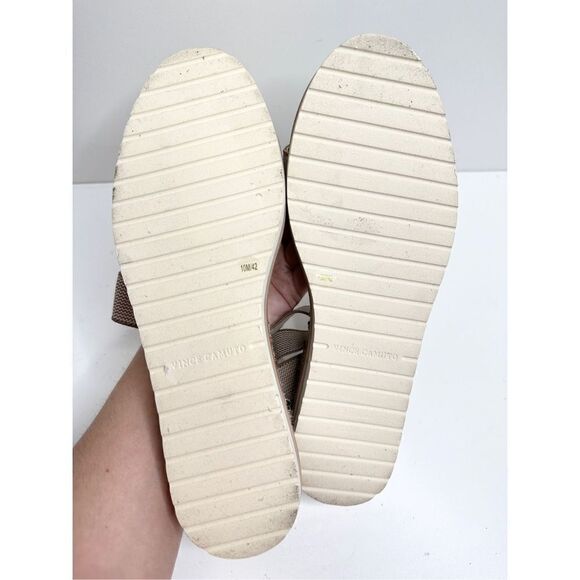 Vince Camuto Espadrille Sandals Womens Tan Size 10 Kolindia Elastic Ankle Strap - Picture 10 of 10